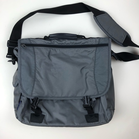 Lands’ End Grey Messenger Bag - Picture 1 of 7